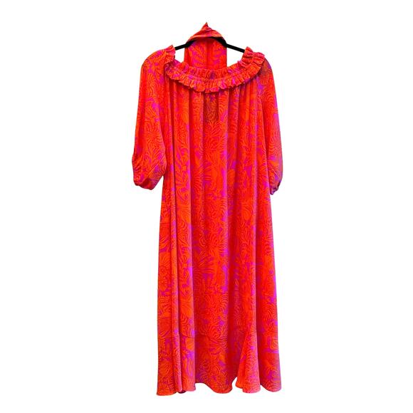 Show Me Your Mumu Bobbi Maxi Dress Orange Pink Dress Plus Size 2X NWOT - Picture 5 of 8